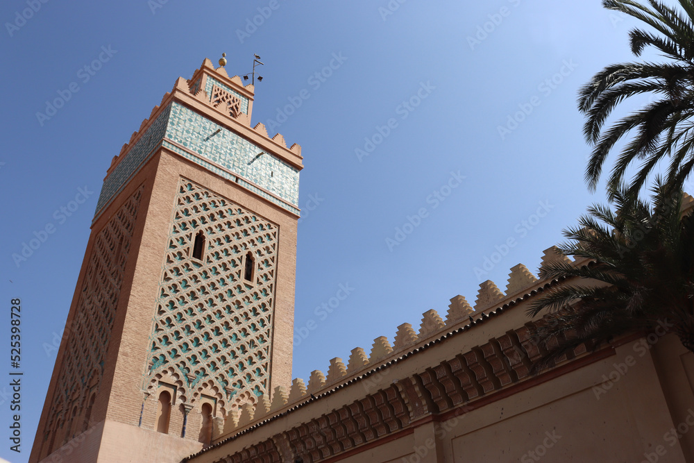 The Kasbah Mosque in Marrakech (Morocco). It is also known as Mosque of Yaqub al Mansur or Mosque of Moulay al-Yazid
