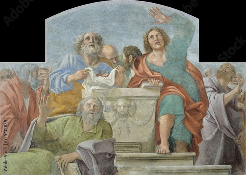 Apostles around the Empty Sepulchre (1604) by Annibale Carracci photo
