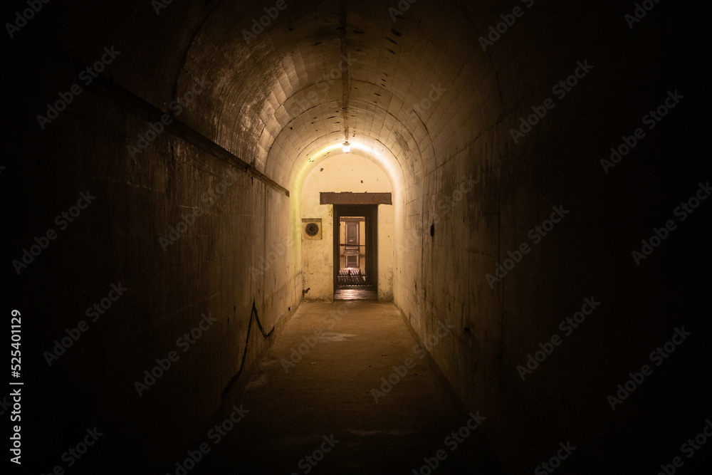 bunker light in the dark