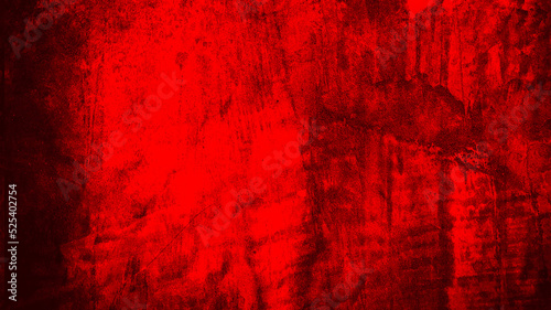 Grunge plaster cement or concrete wall texture red color with scratches