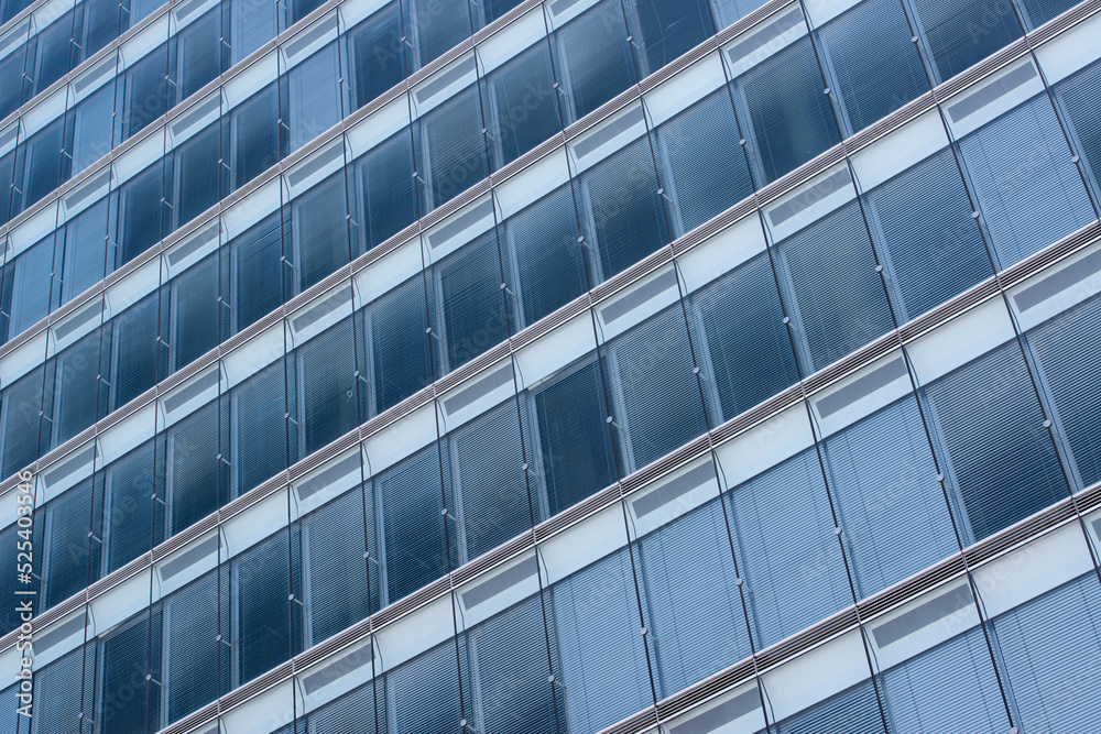 Abstract detail of a modern office building with closed blinds Abstract detail of a modern office building with closed blinds