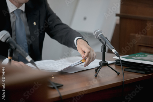 Foto trial in the courtroom of the Russian Federation