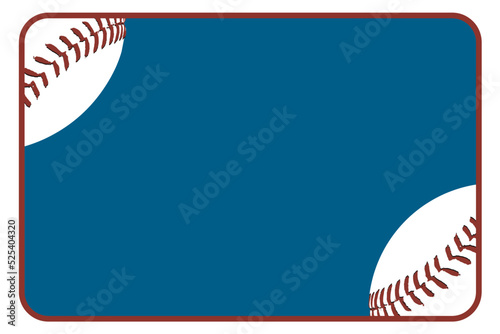 blue white baseball slide card presentation sports balls vector graphic