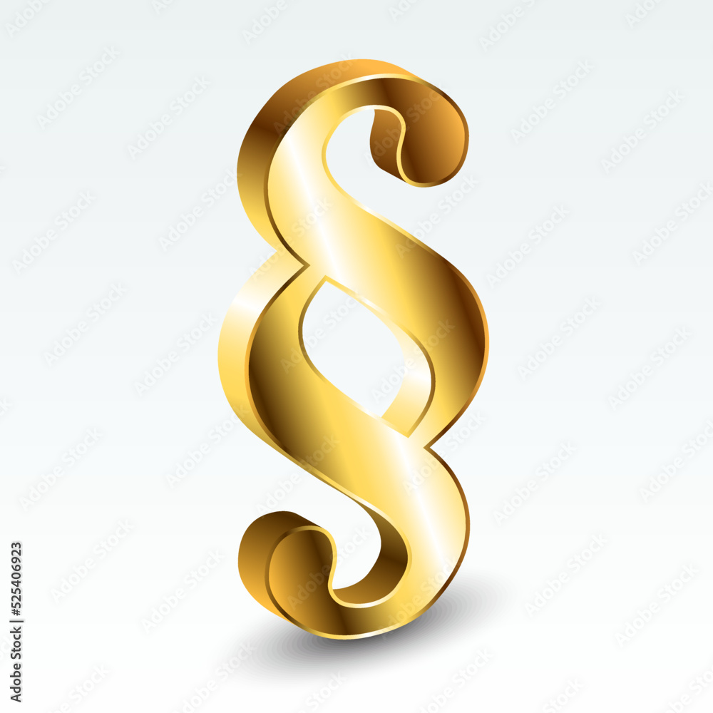 golden paragraph symbol / vector illustration golden paragraph symbol / vector illustration
