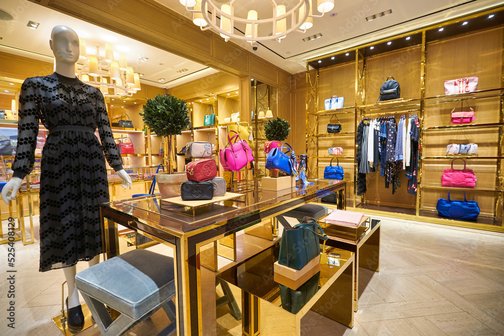 KUALA LUMPUR, MALAYSIA CIRCA JANUARY, 2020 bags on display at Tory