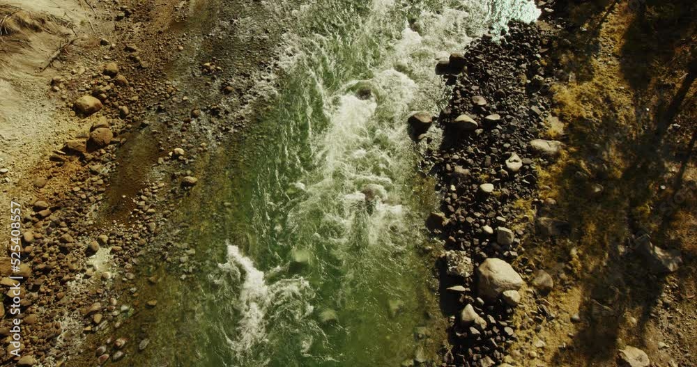 Large river flowing in Yellowstone National Park Large river flowing in Yellowstone National Park