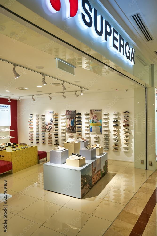 KUALA LUMPUR, MALAYSIA CIRCA JANUARY, 2020 shoes on display at