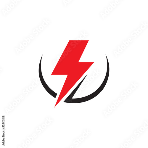 electricity icon logo vector design template