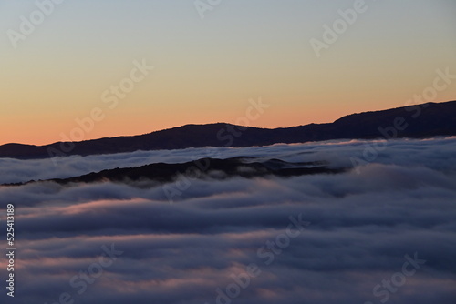 sunrise over the mountains