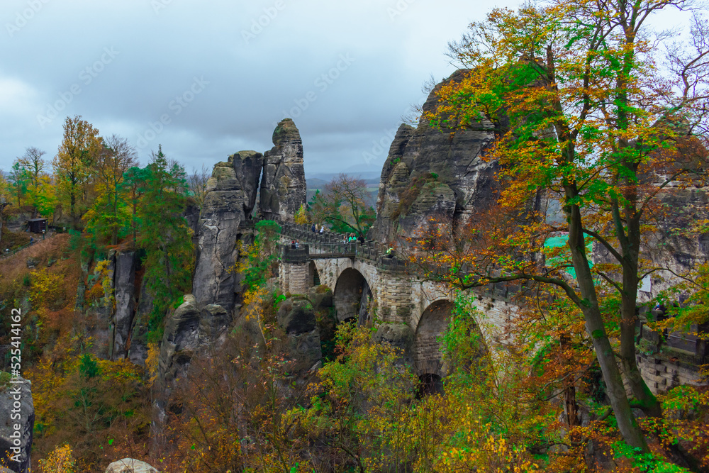 An Amazing Stone Bridge - Saxon Switzerland Mountains