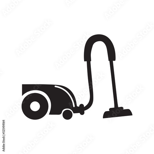 House cleaning vacuum cleaner icon | Black Vector illustration |