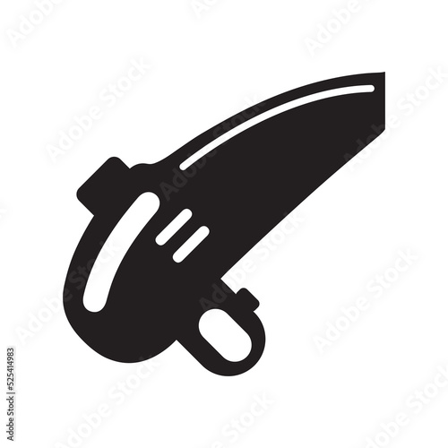 Car cleaning vacuum cleaner icon | Black Vector illustration |