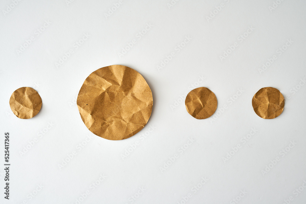 Brown Circle paper dots Brown Circle paper dots
