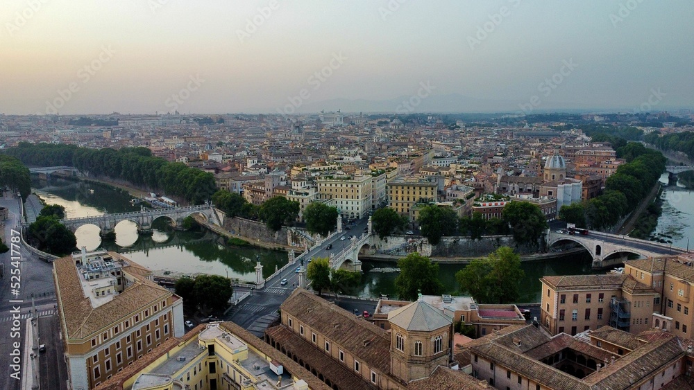 Fototapeta premium drone photo rome italie europe