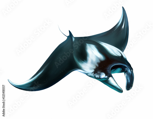 Manta, giant sea devil, Mobula birostris