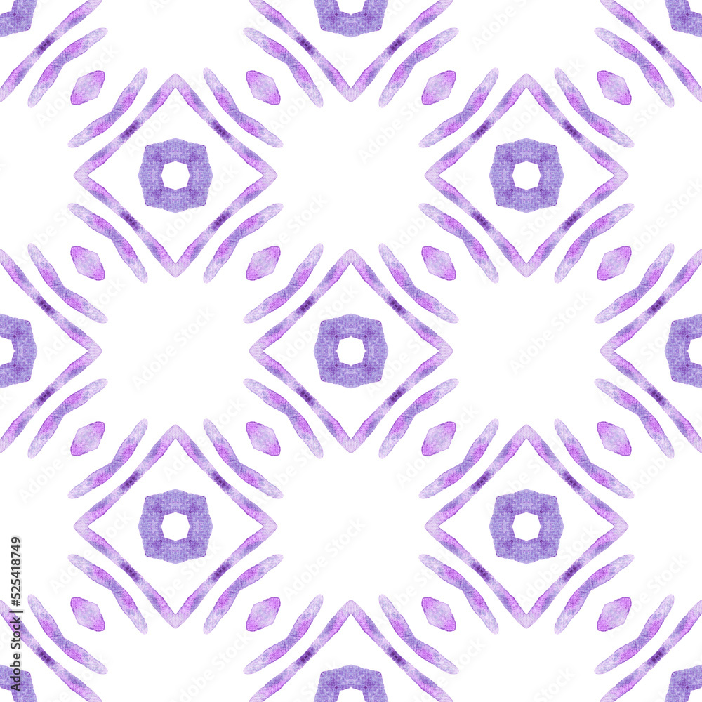 Chevron watercolor pattern. Purple magnetic boho Chevron watercolor pattern. Purple magnetic boho