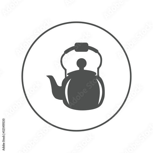 Kitchen tea kettle pot icon | Circle version icon |