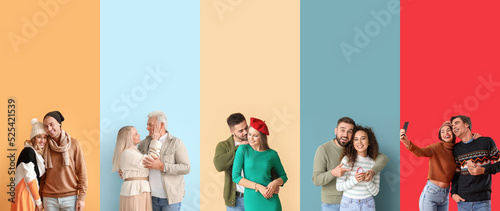 Group of happy couples in a...