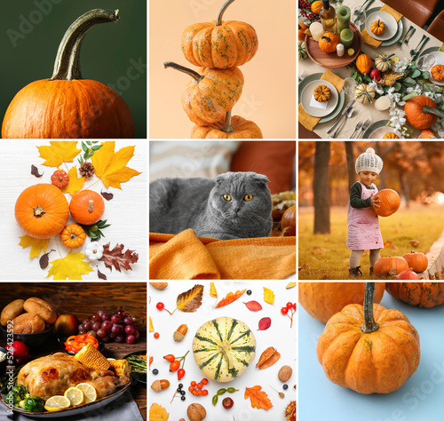 Cozy collage for Thanksgivi...