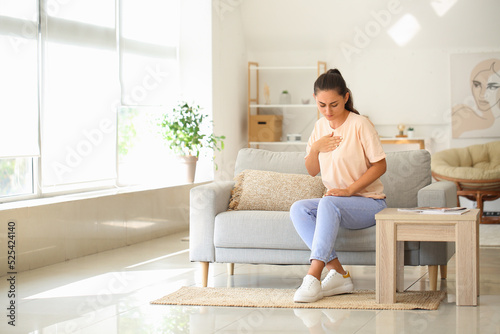 Young woman suffering from ...