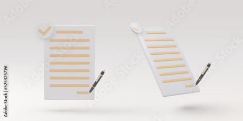3d realistic Copywriting, writing icon. Creative writing and storytelling, education concept. Vector illustration.