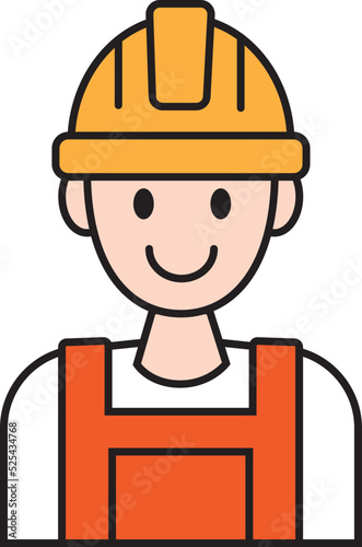 Builder construction worker icon vector image.