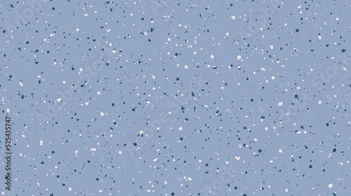 Seamless spray speckle texture. Dirty grain background. Grunge splash repeated effect. Noise repeating pattern. Print distressed effect. Blue splattered particles, splashes, drops wallpaper. Vector