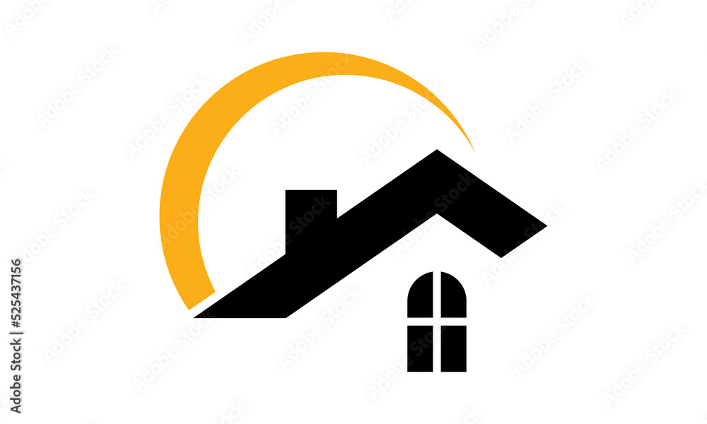 simple roof home building logo simple roof home building logo