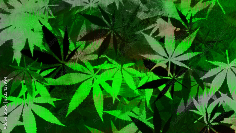 Abstract psychedelic cannabis leaf pattern background image. Abstract psychedelic cannabis leaf pattern background image.