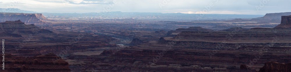 Endless Layers of Rock On The White Rim Panorama