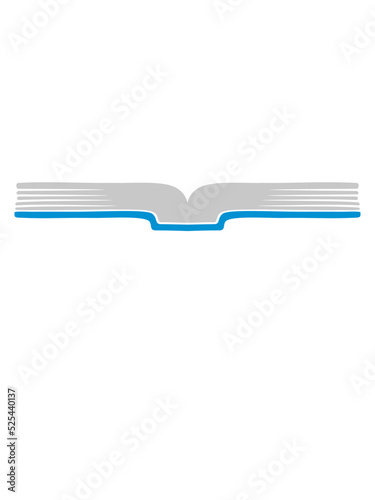 Aufgeschlagenes Buch offene Seiten 