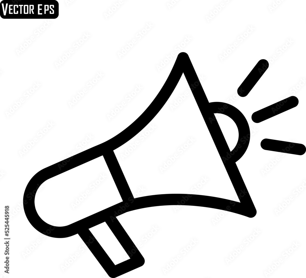 Megaphone Icon Vector illustration on white background..eps