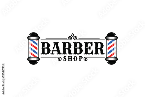 Barbershop logo vector. Salon logo