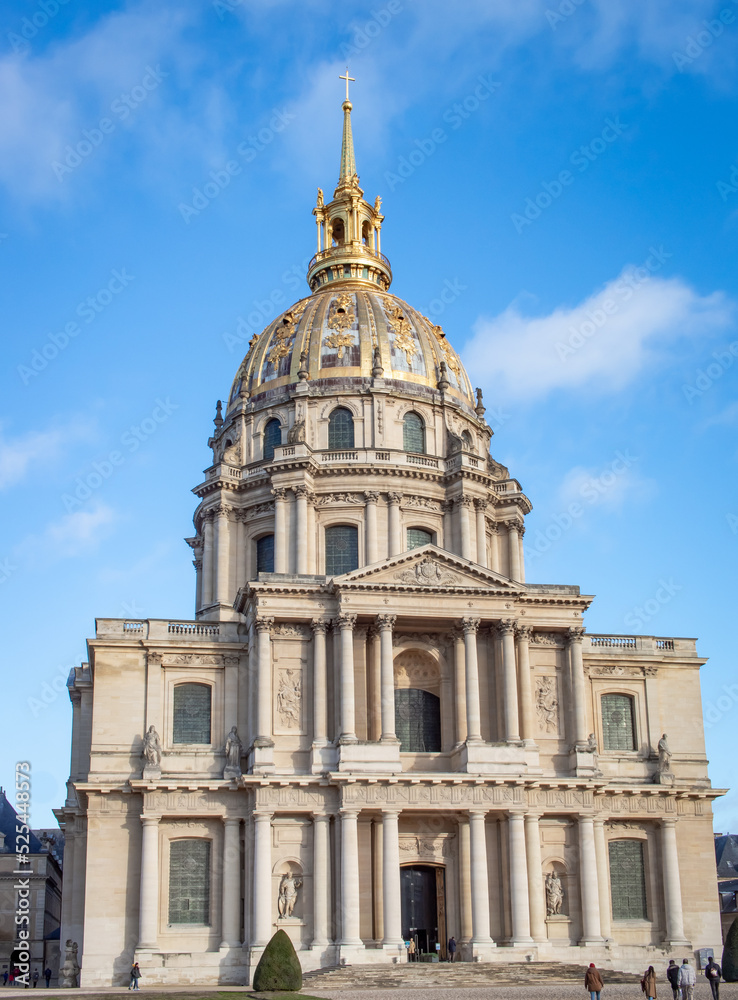 The Dome (Tomb of Napoleon) historic architecture in Paris France