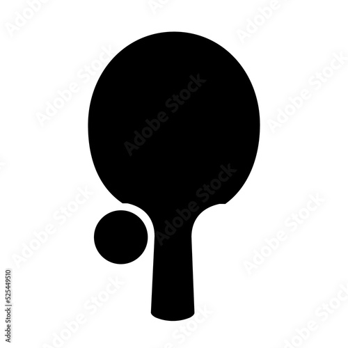 ping pong racket silhouette