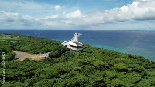 4Kドローン空撮・沖縄県・伊良部島・牧山展望台