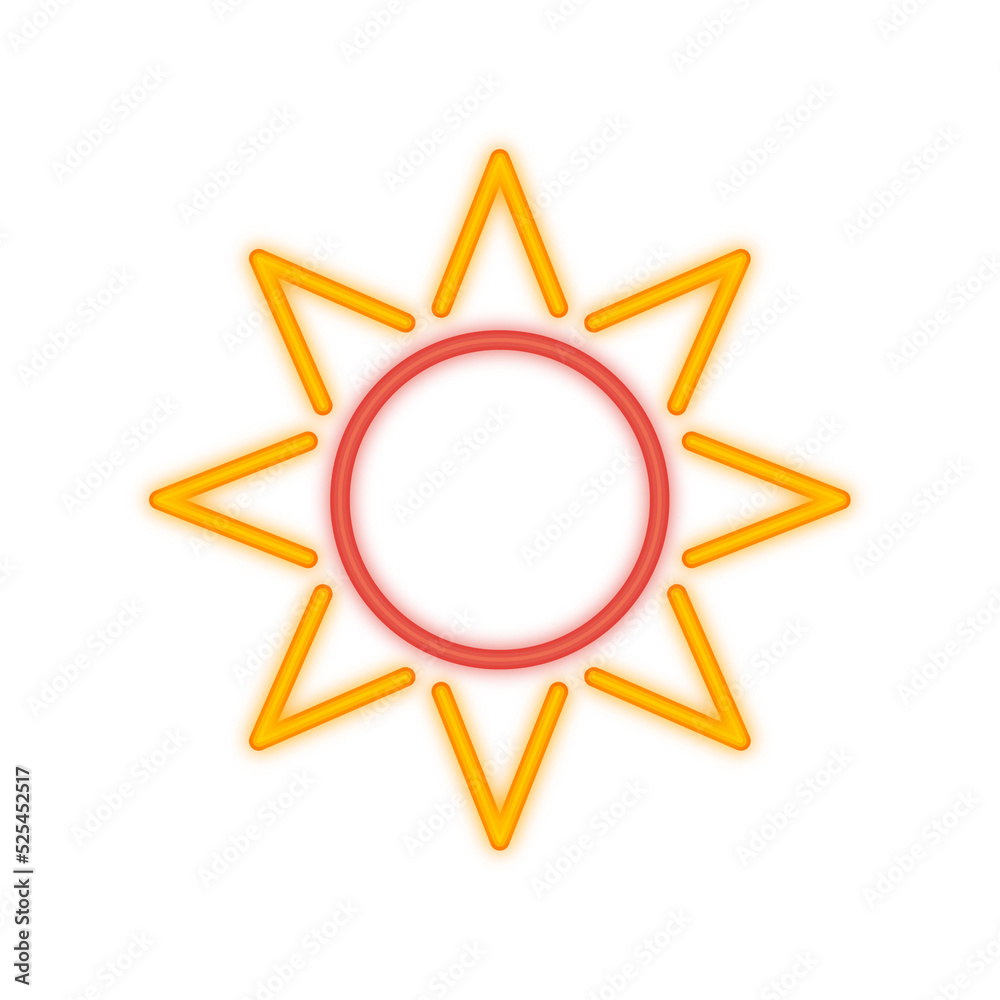 summer neon icon summer neon icon