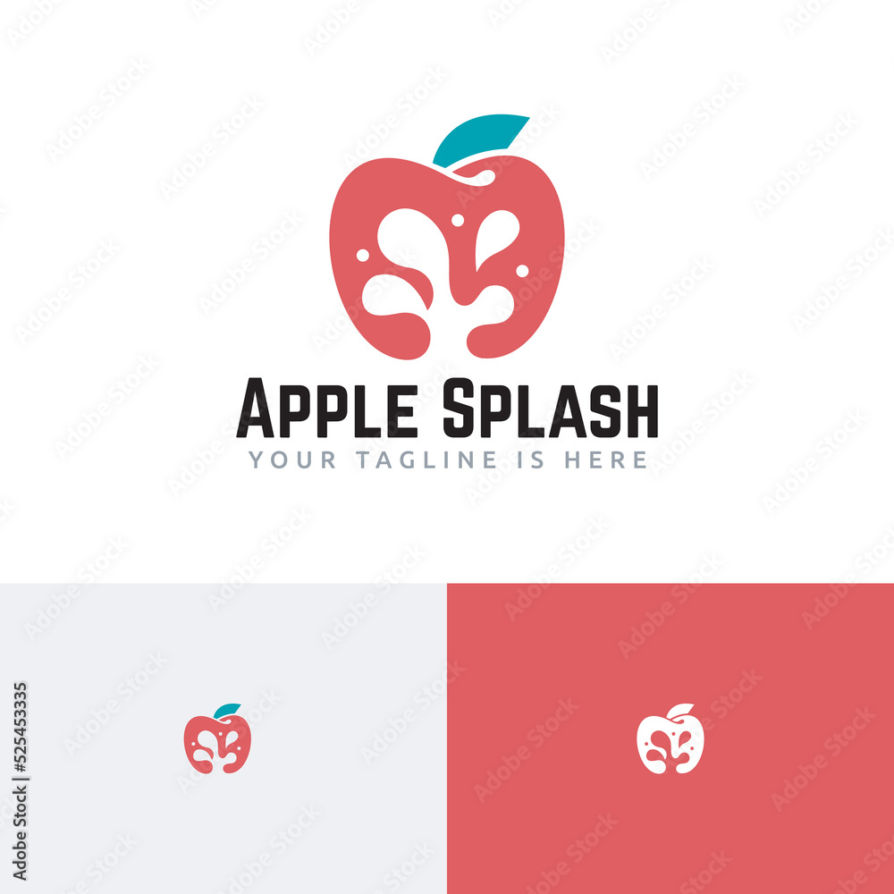 Apple Splash Natural Fresh Fruit Juice Logo