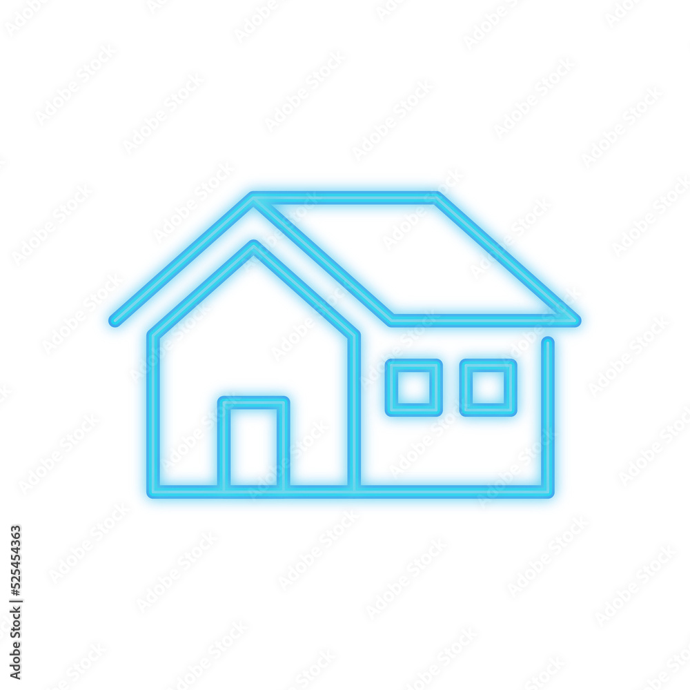 house neon icon