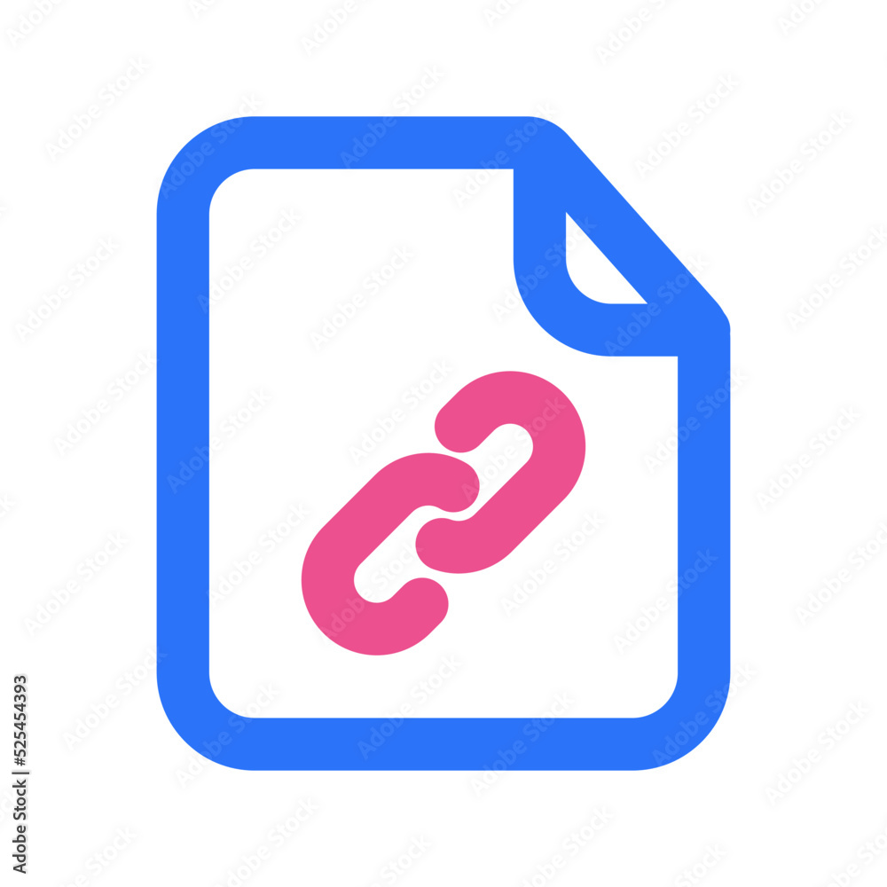 Link Files Icon Two Tone Color Link Files Icon Two Tone Color