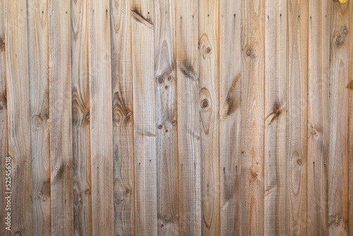 Traditional simple wood fence