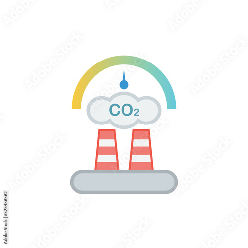 Carbon neutrality icon isolated on white background
