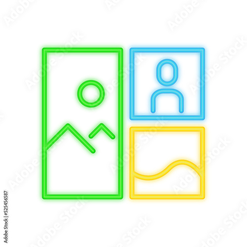 layout neon icon