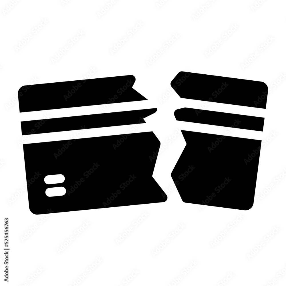 credit loss glyph icon credit loss glyph icon