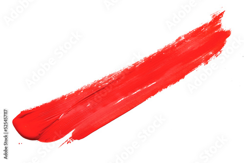 red brush isolated on a white background