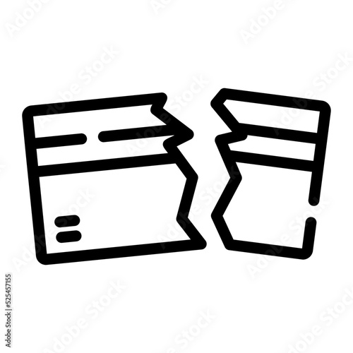 credit loss line icon