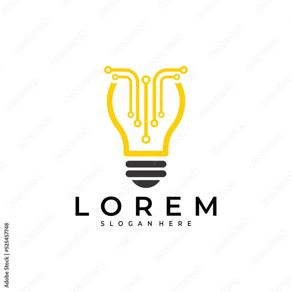 blub idea logo vector design template blub idea logo vector design template