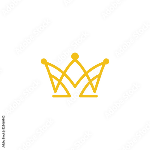 Canvas Print crown logo vector design template