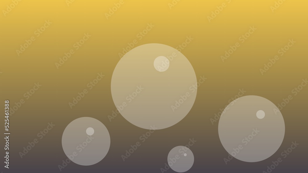 illustration of an abstract background. bubbles in brown water. illustration with bubble template background.  water depth.
