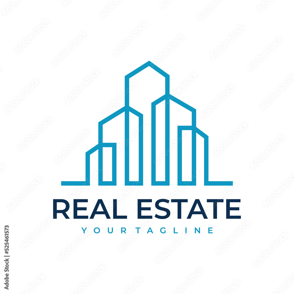 real estate logo vector design template